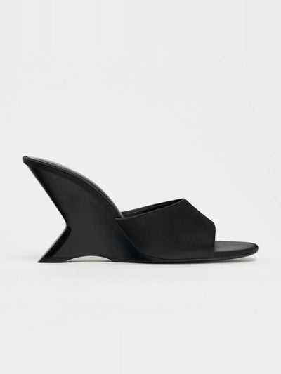 asymmetric wedge sandals