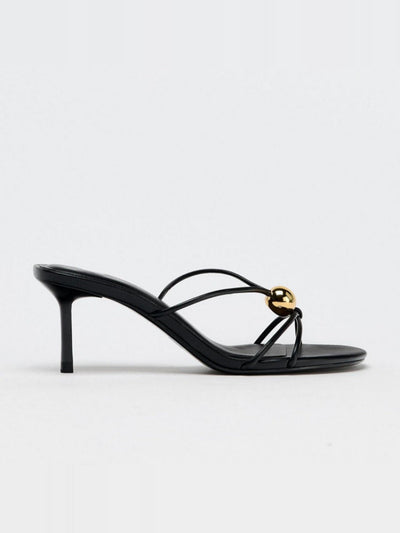 metal stiletto sandals