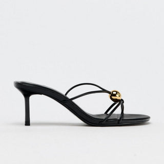 metal stiletto sandals