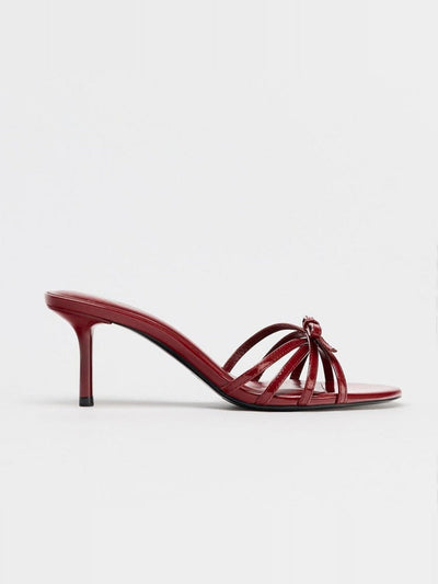 red bow sandals