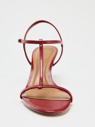 T-strap buckle heels