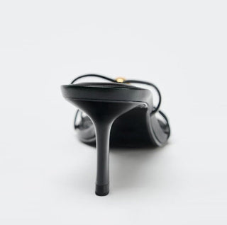 metal heel sandals