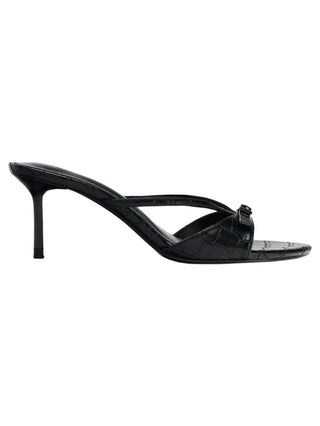 black open-toe sandals