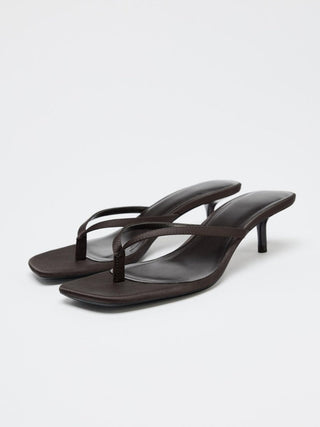 brown flip-flops