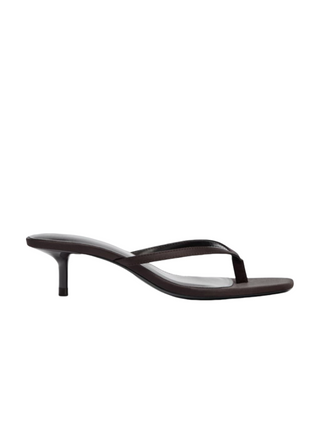 brown flip-flops