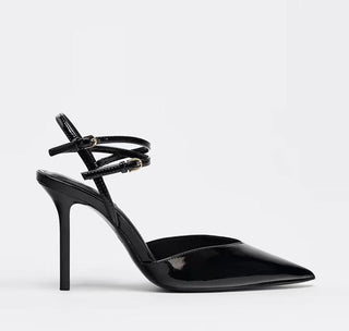 white patent pumps