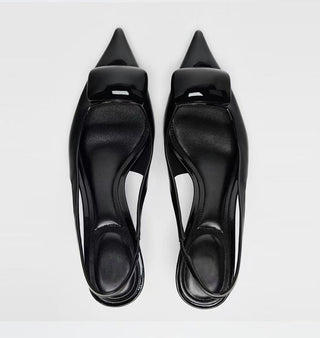 hollow buckle sandals