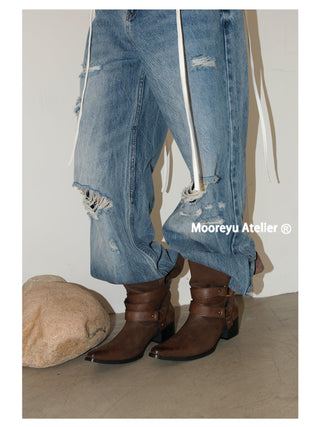 brown cowboy boots