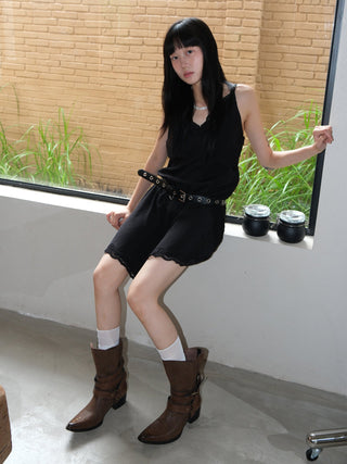 brown cowboy boots