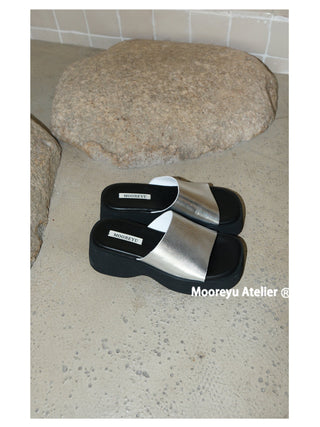 silver wedge sandals