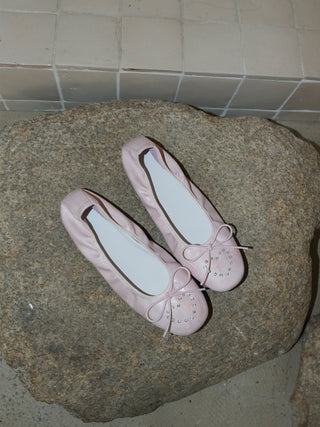 pink bow flats