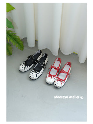 polka dot flats