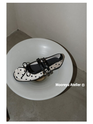polka dot flats