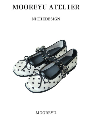 polka dot flats