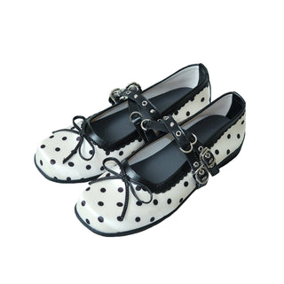 polka dot flats