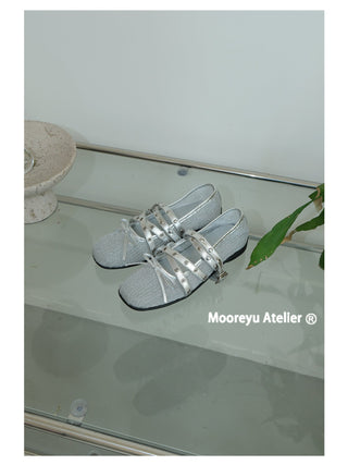 mesh ballet flats