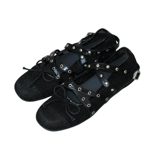 mesh ballet flats