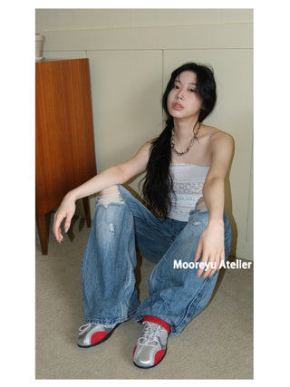 silver sneakers