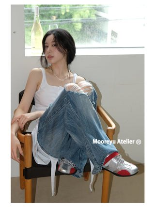 silver sneakers