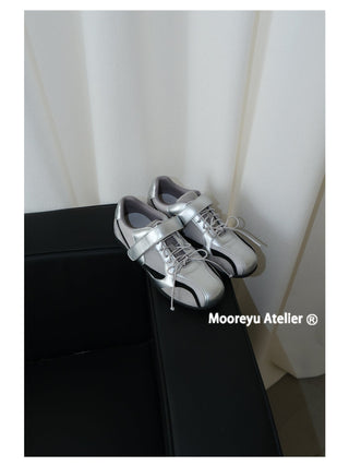 silver sneakers