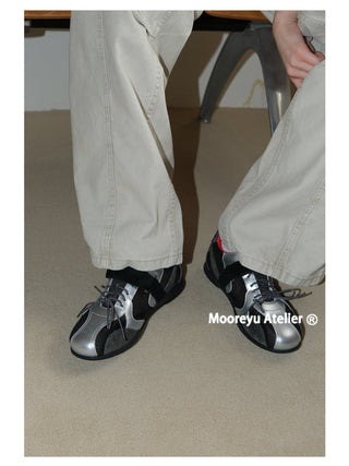 silver sneakers