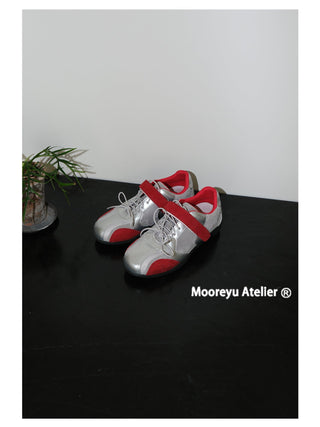silver sneakers