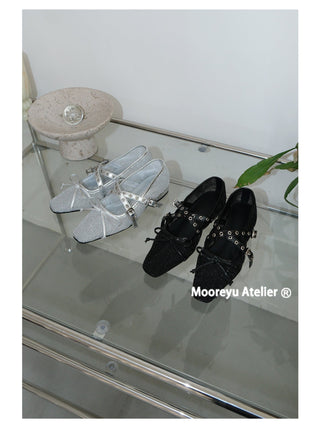 silver mary janes
