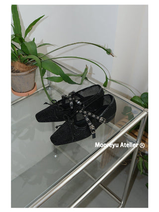 silver mary janes
