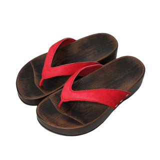 wooden wedge sandals