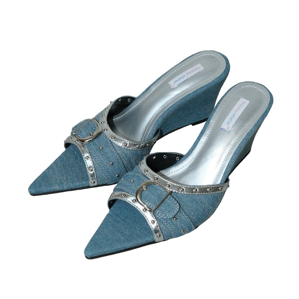 pointed french sandals