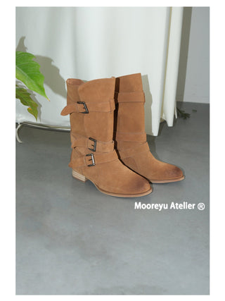brown buckle boots