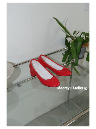 red mary janes