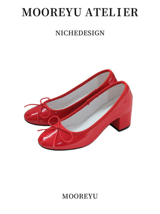 red mary janes
