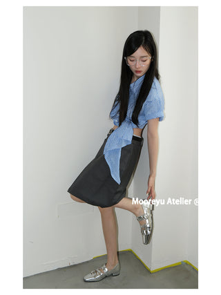 silver rivet flats