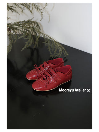red nude flats