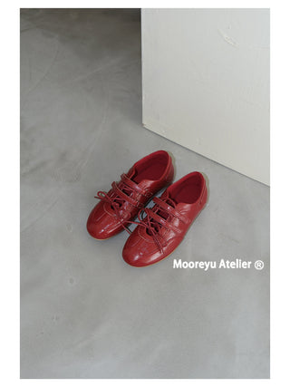 red nude flats