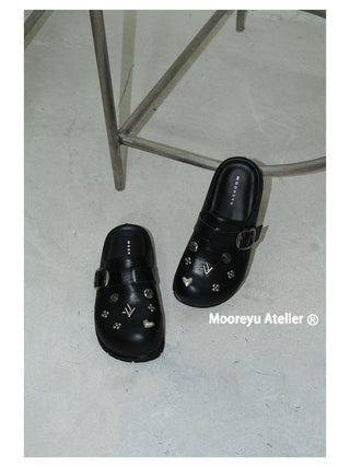 Chrome Pop Mules