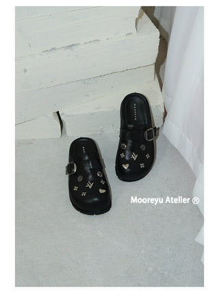 Chrome Pop Mules