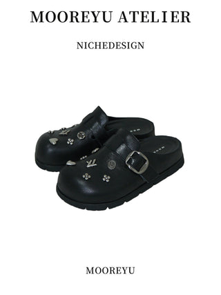 Chrome Pop Mules