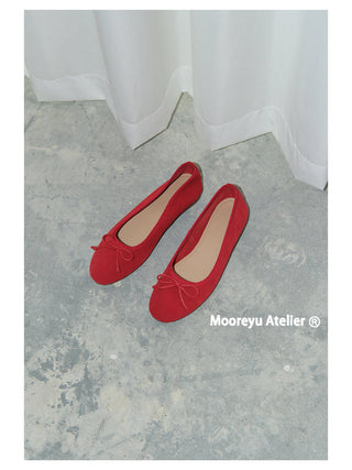 bow ballet flats