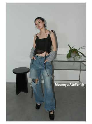 black square flats