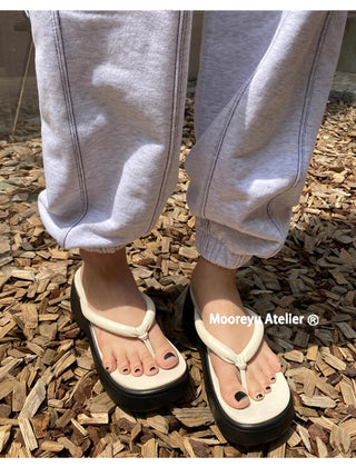 thick sole flip-flops