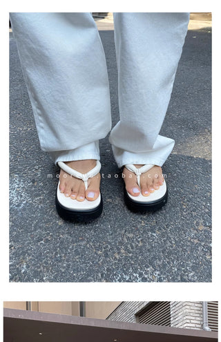 thick sole flip-flops