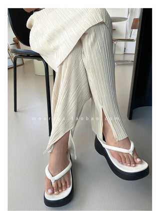 thick sole flip-flops