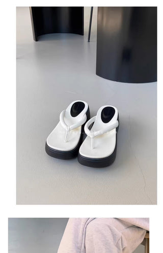 thick sole flip-flops