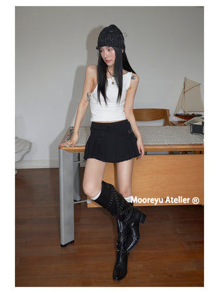 pointed punk boots