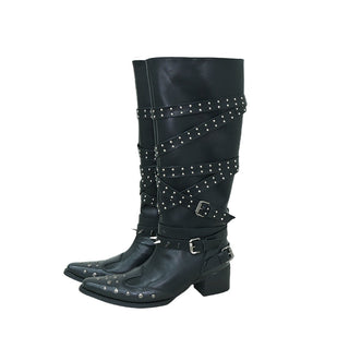 pointed punk boots