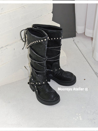 platform knee boots