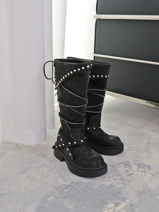 platform knee boots