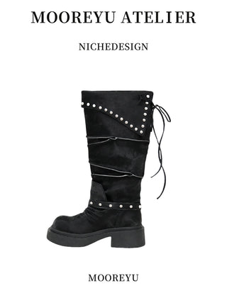 platform knee boots